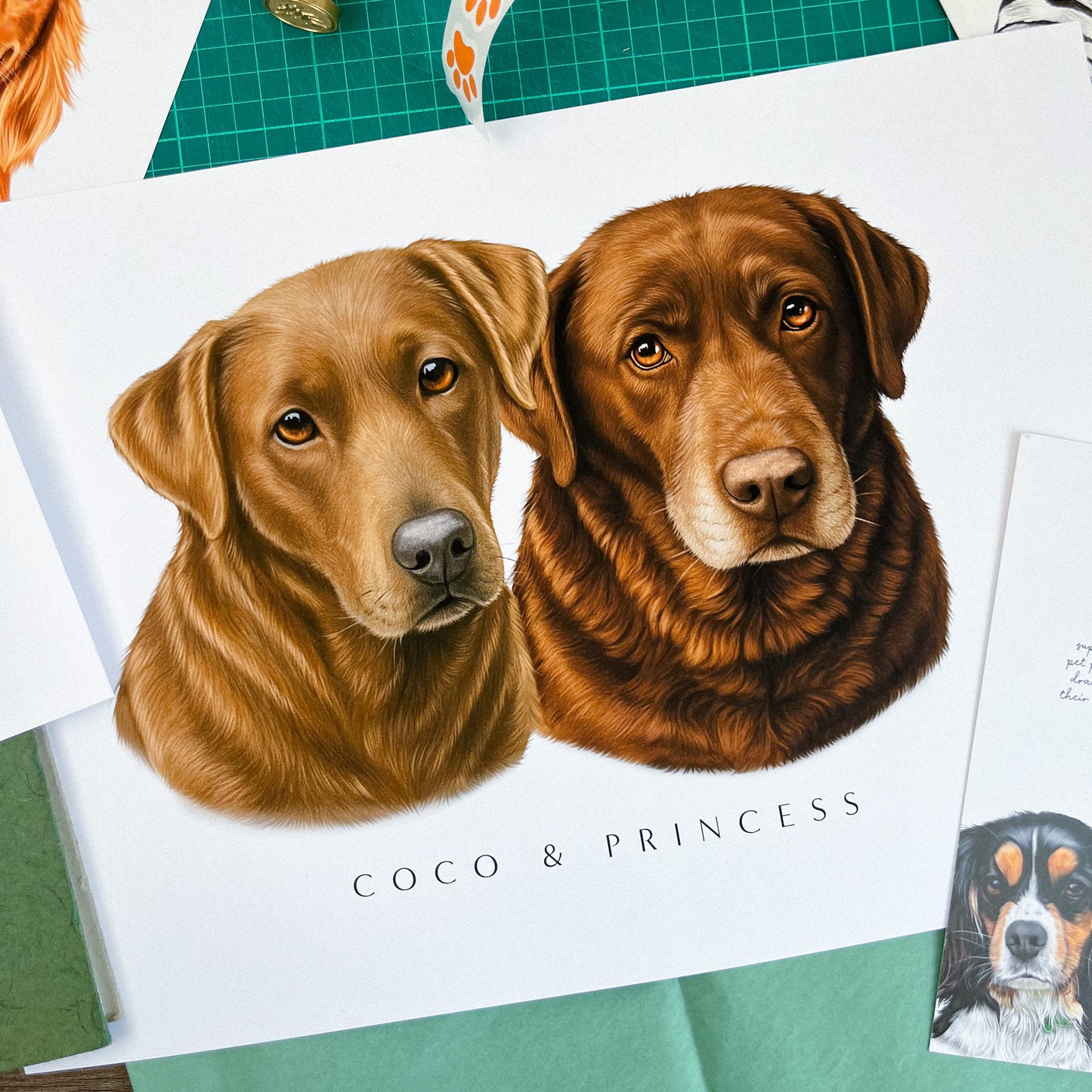 Multiple Pet Portrait Print