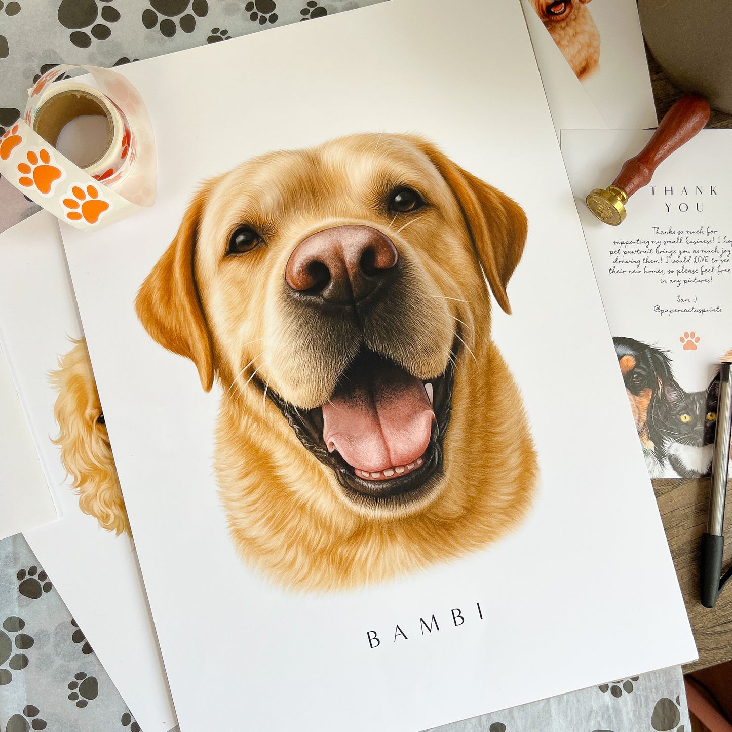 Multiple Pet Portrait Print