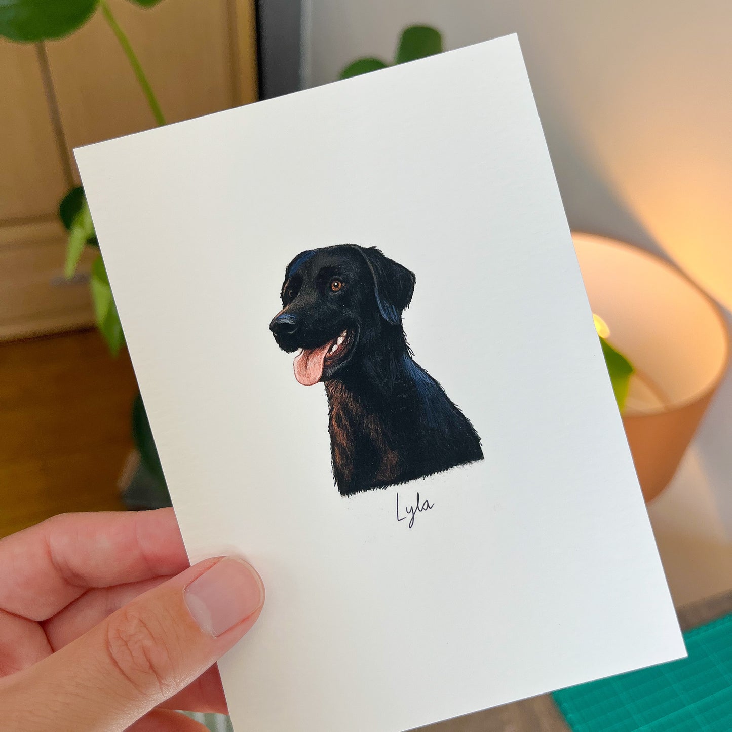 Mini Pet Portrait doodle print
