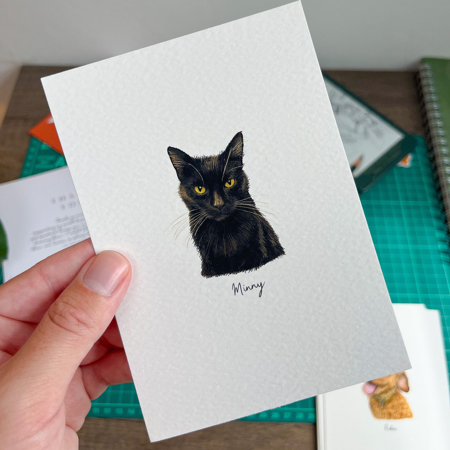 Mini Pet Portrait doodle print