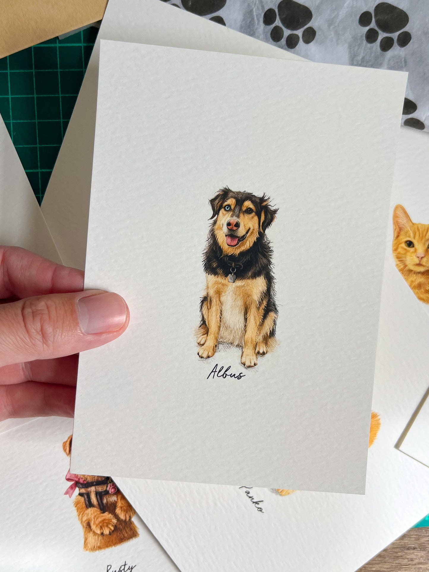 Mini multiple Pet Portrait print