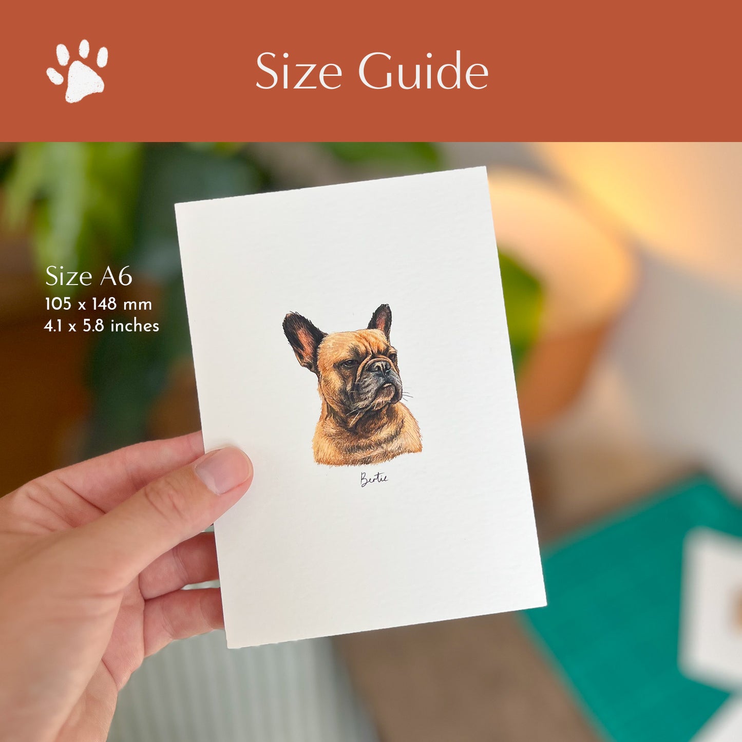 Mini Pet Portrait doodle print