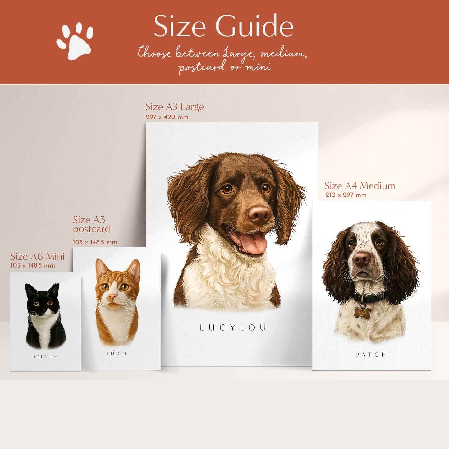 Additional Pet Portrait prints