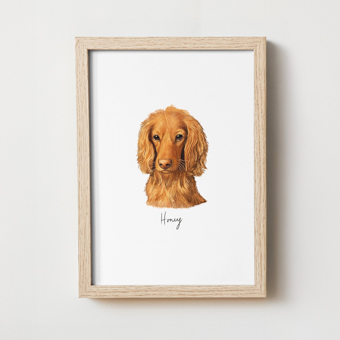 Mini Pet Portrait doodle print