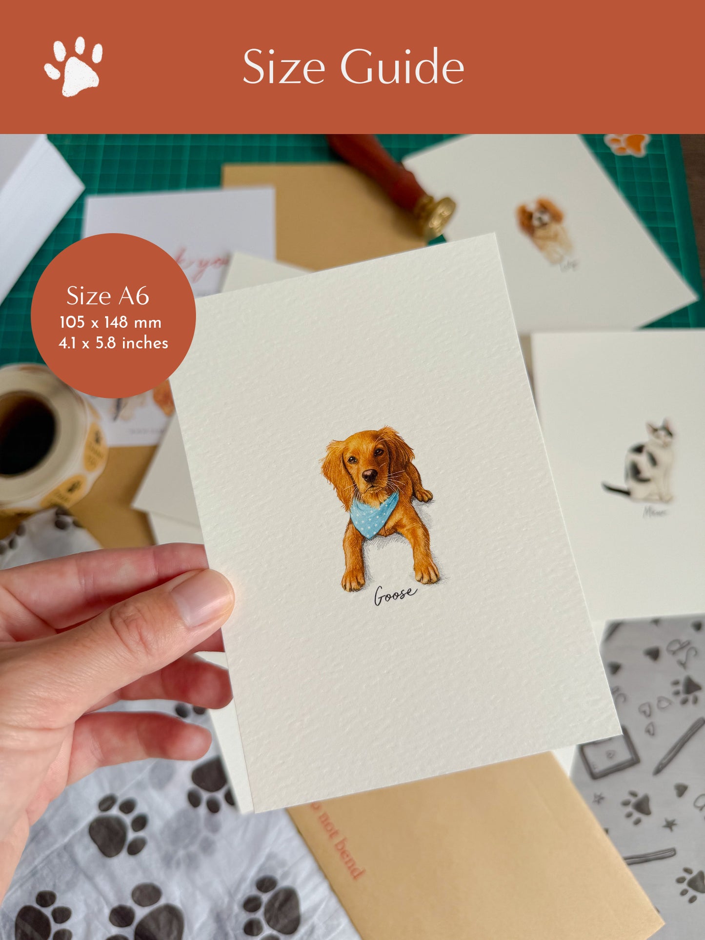 Mini multiple Pet Portrait print