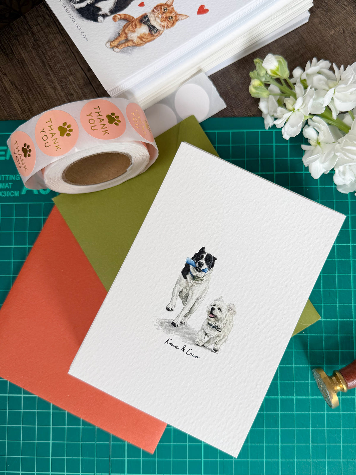 Mini multiple Pet Portrait print