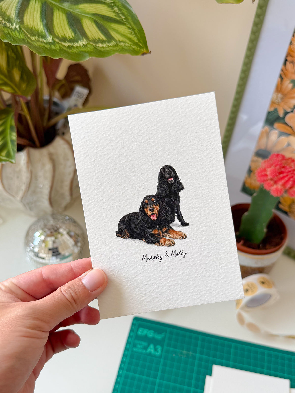 Mini multiple Pet Portrait print