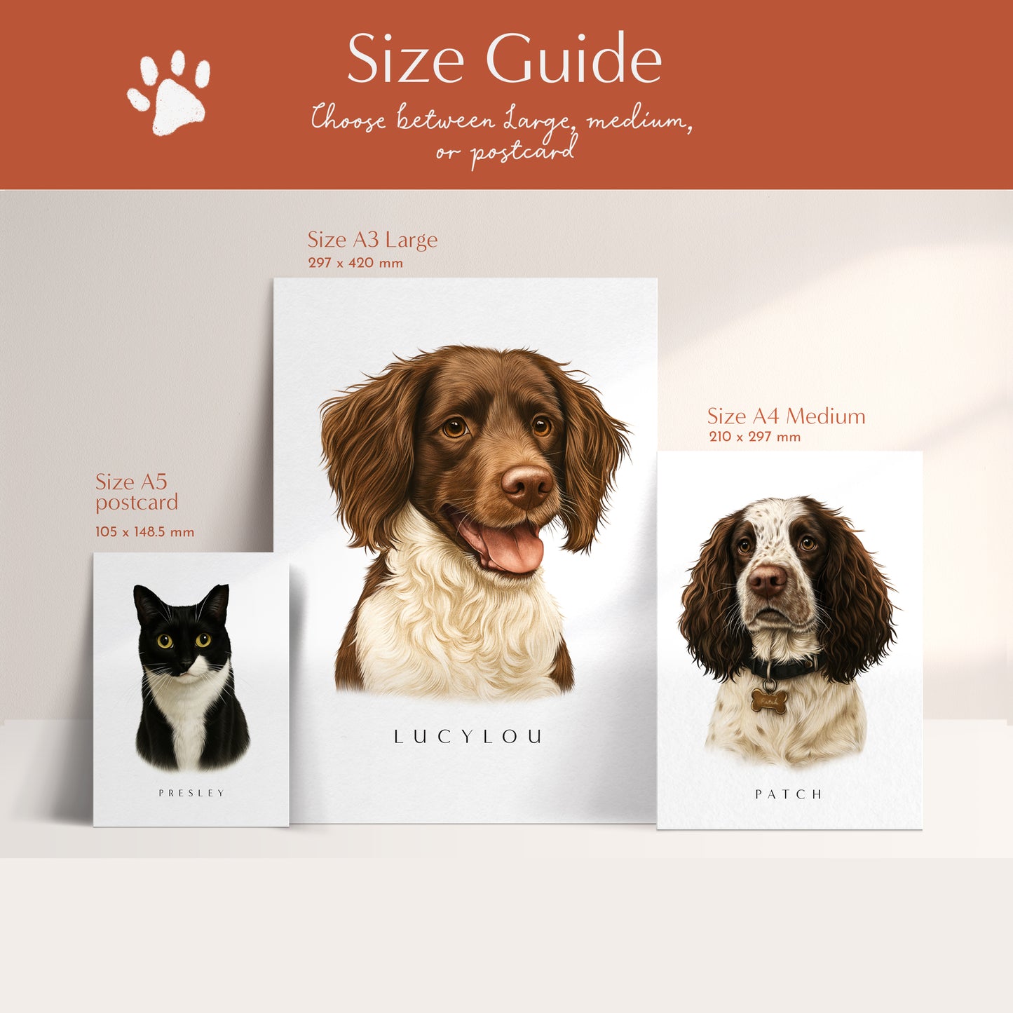 Single Pet Portrait Print